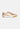 Women's Leather Sneakers - Metallic Golden